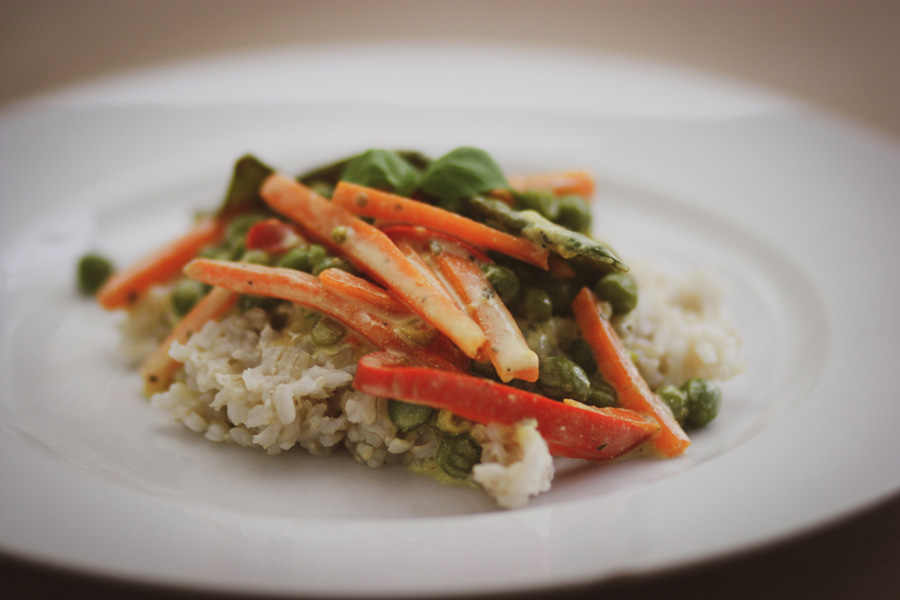 Cremige Gemüsepfanne – Glutenfrei kochen für Kinder und die Familie