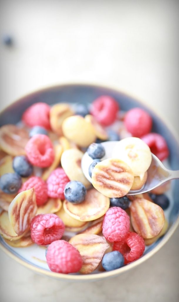 Pancake Cereal – Sandra Ludes – Pfannkuchen Müsli - Gesundes Frühstück für Kinder und Familie # healthy breakfast for kids and family